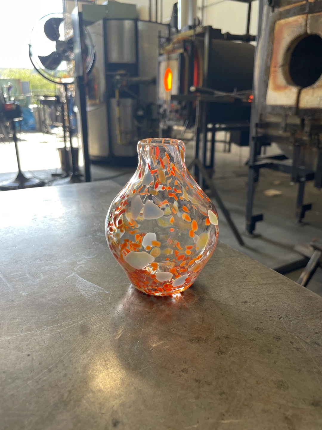 Glass bud vase (Handmade by me)