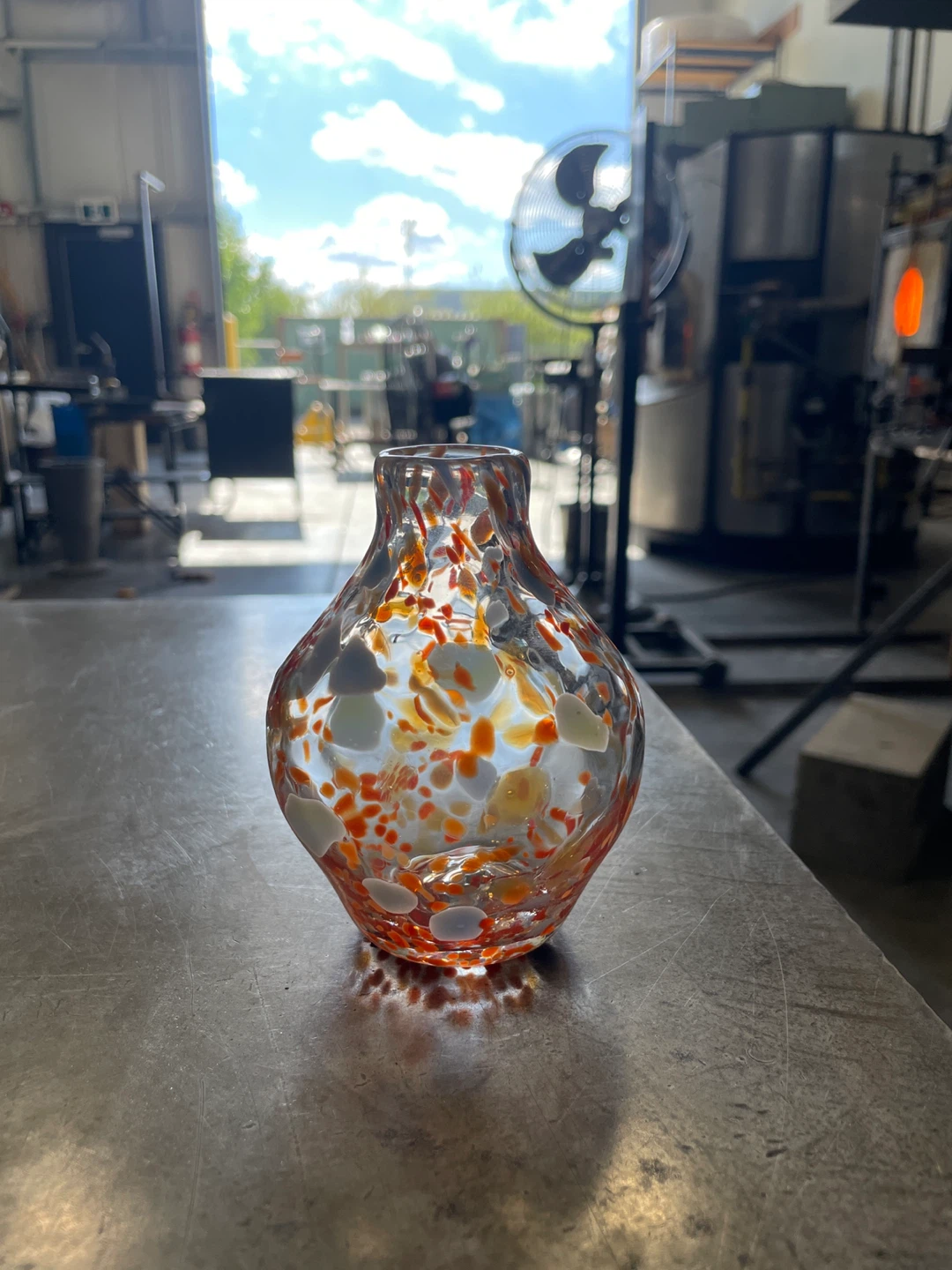 Glass bud vase (Handmade by me) - photo 2