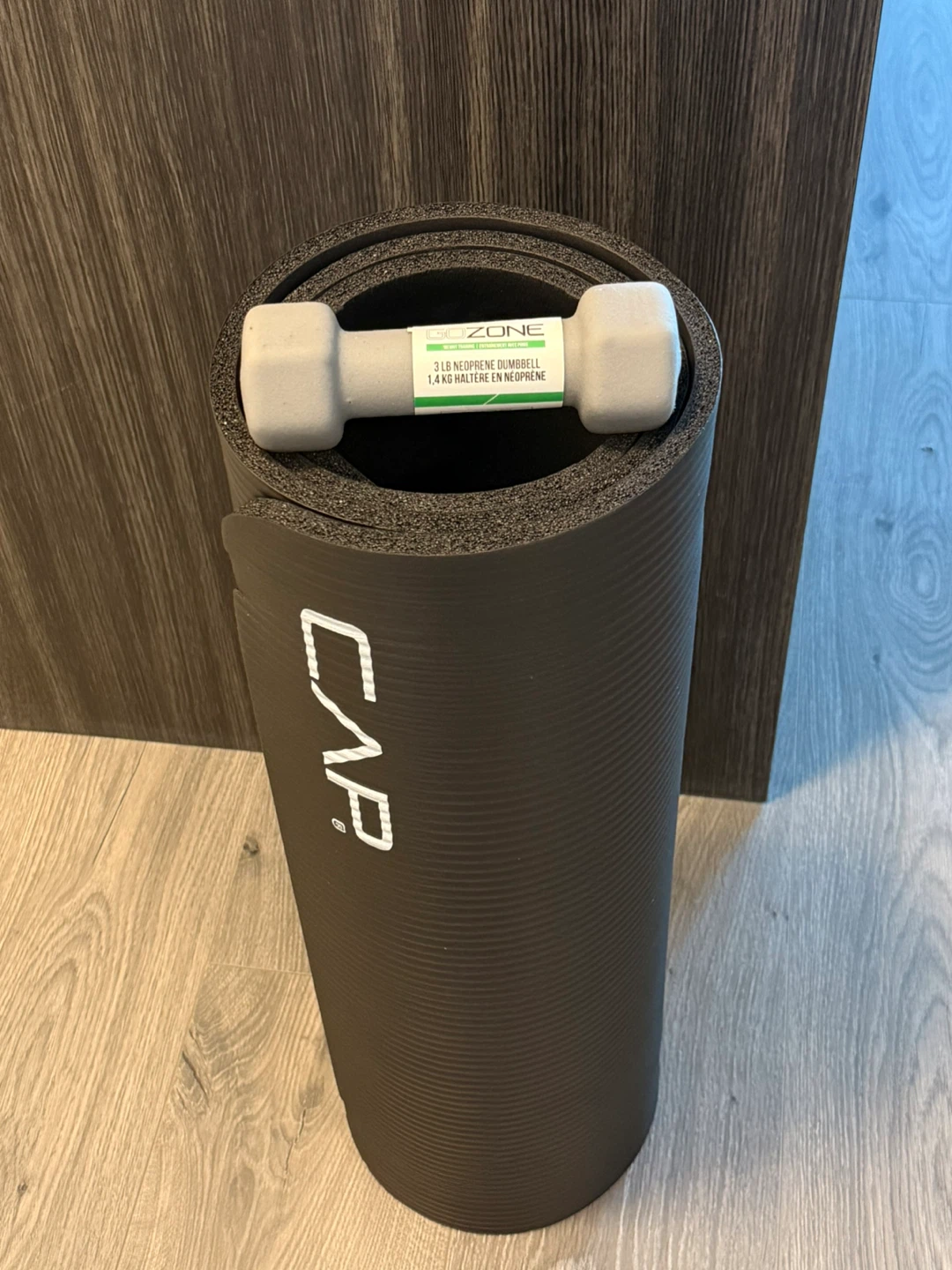 CAP Premium Exercise Mat and dumbbell set