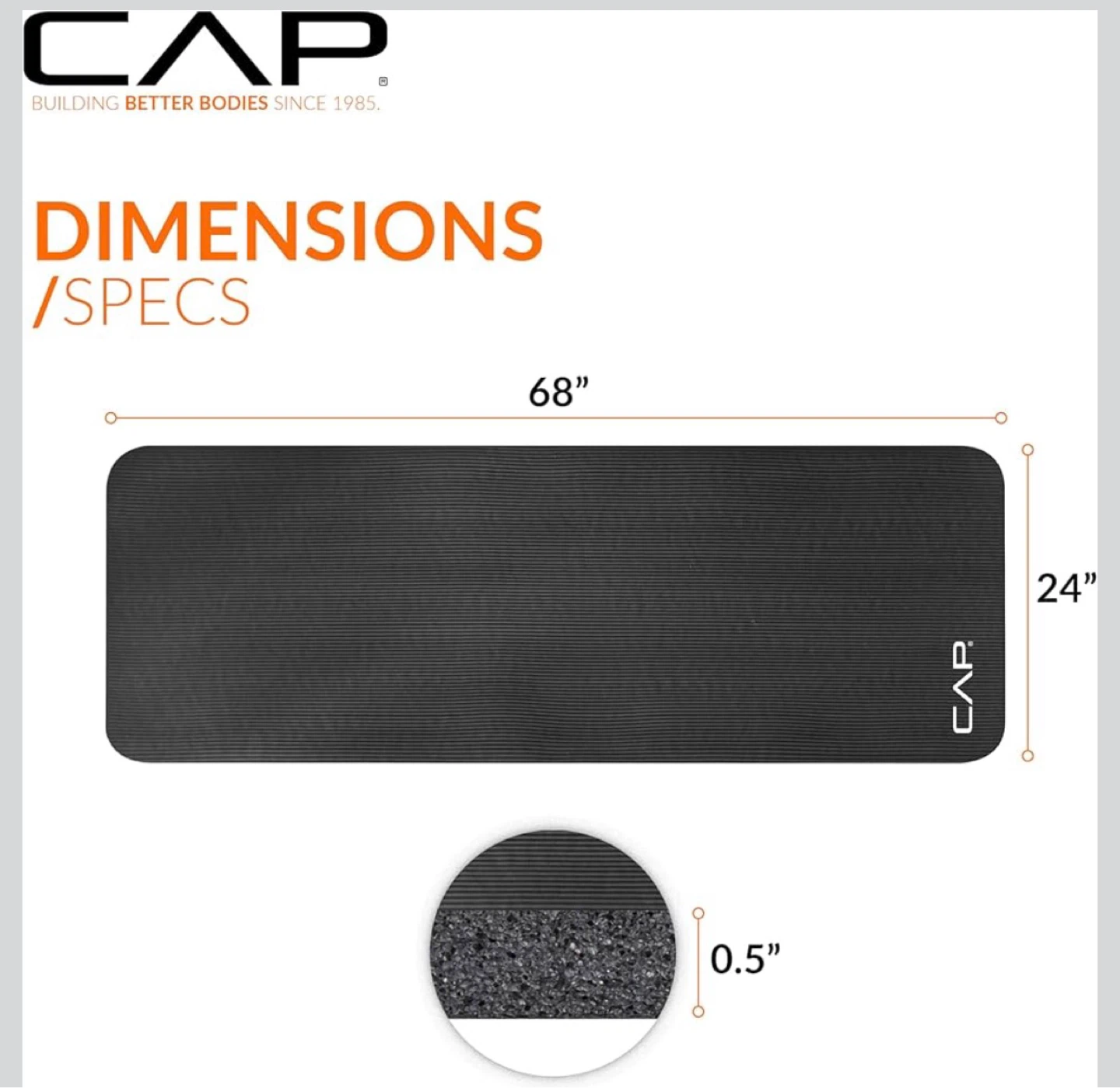 CAP Premium Exercise Mat and dumbbell set - photo 3