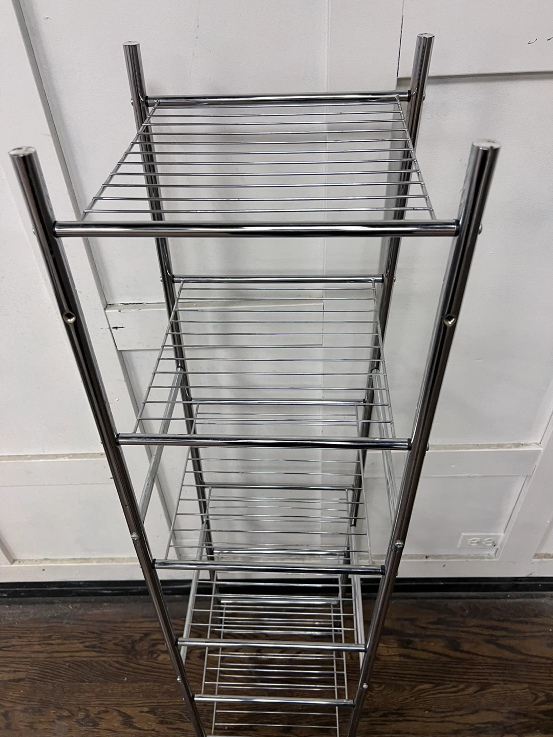 Chrome Wire Shelf Unit - photo 2