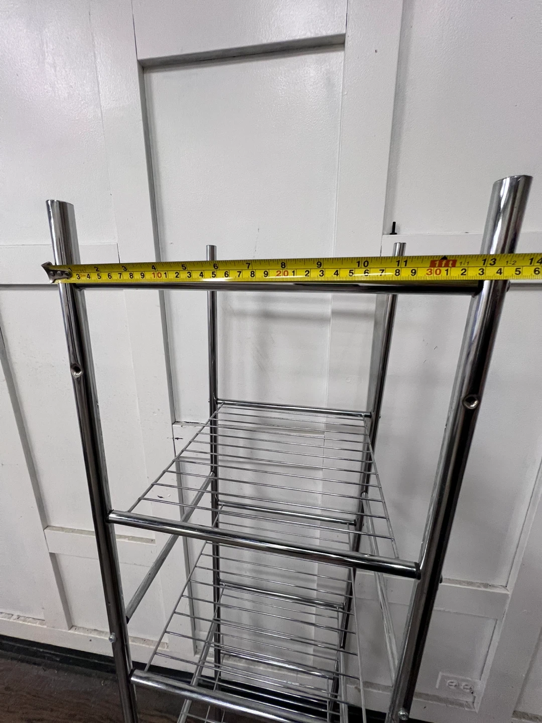 Chrome Wire Shelf Unit - photo 4
