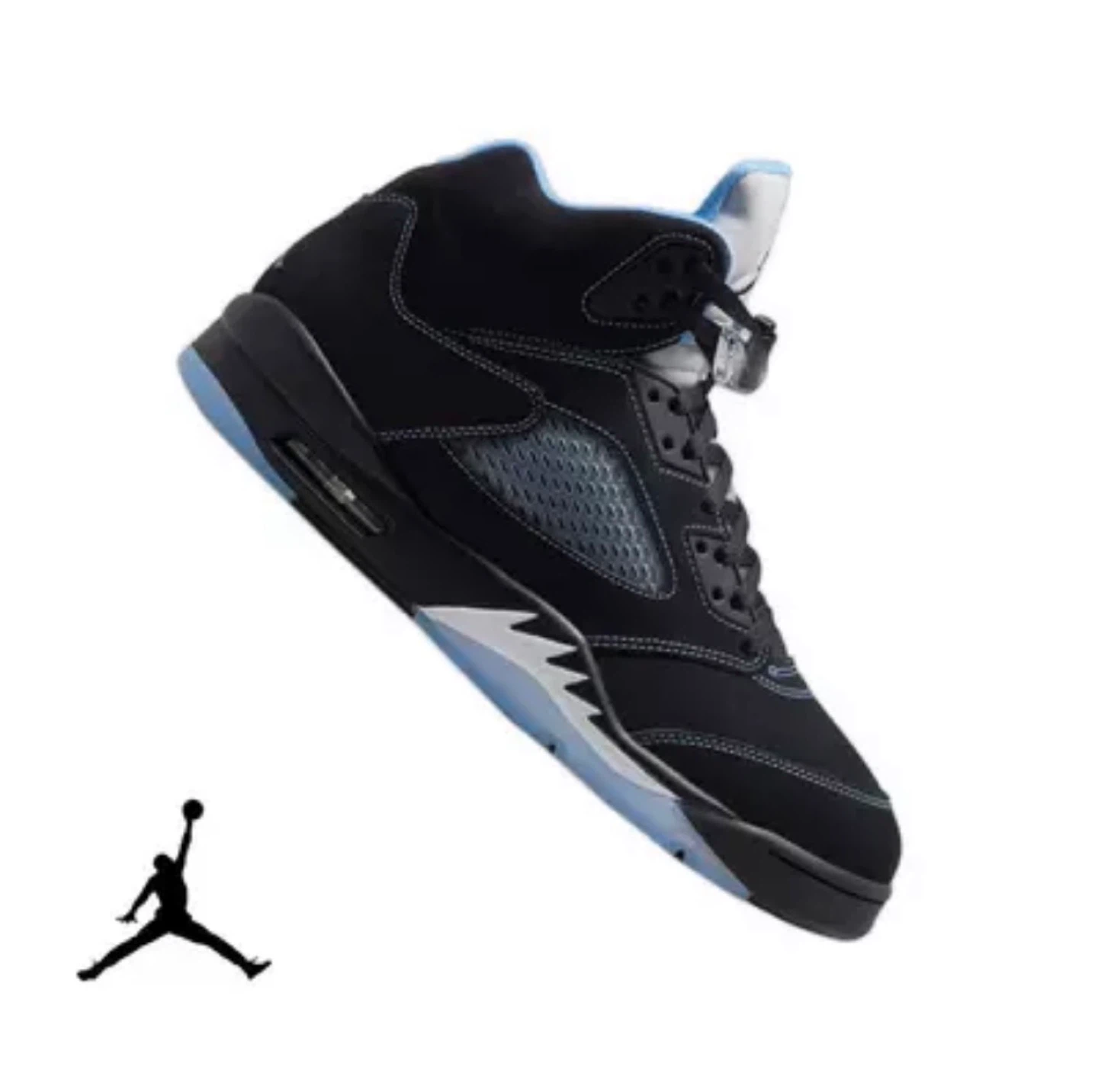 Jordan 5 Retro Black Blue Sneakers us 10.5