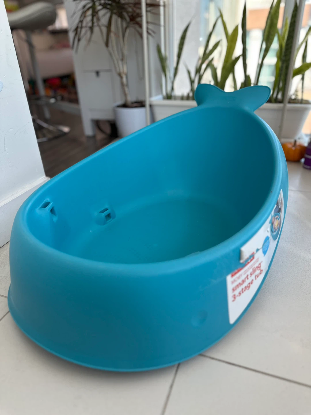 Blue whale baby tub