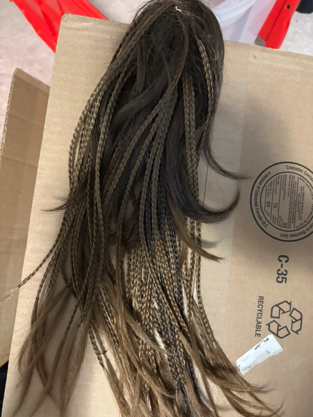 Braided Hair Extensions with Beads