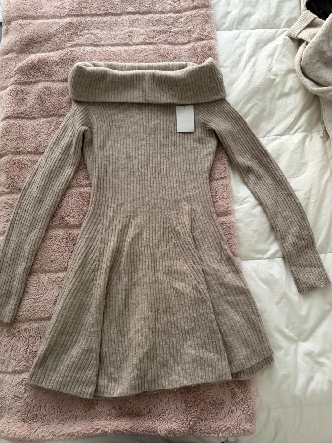 Off The Shoulder Sweaterdress
