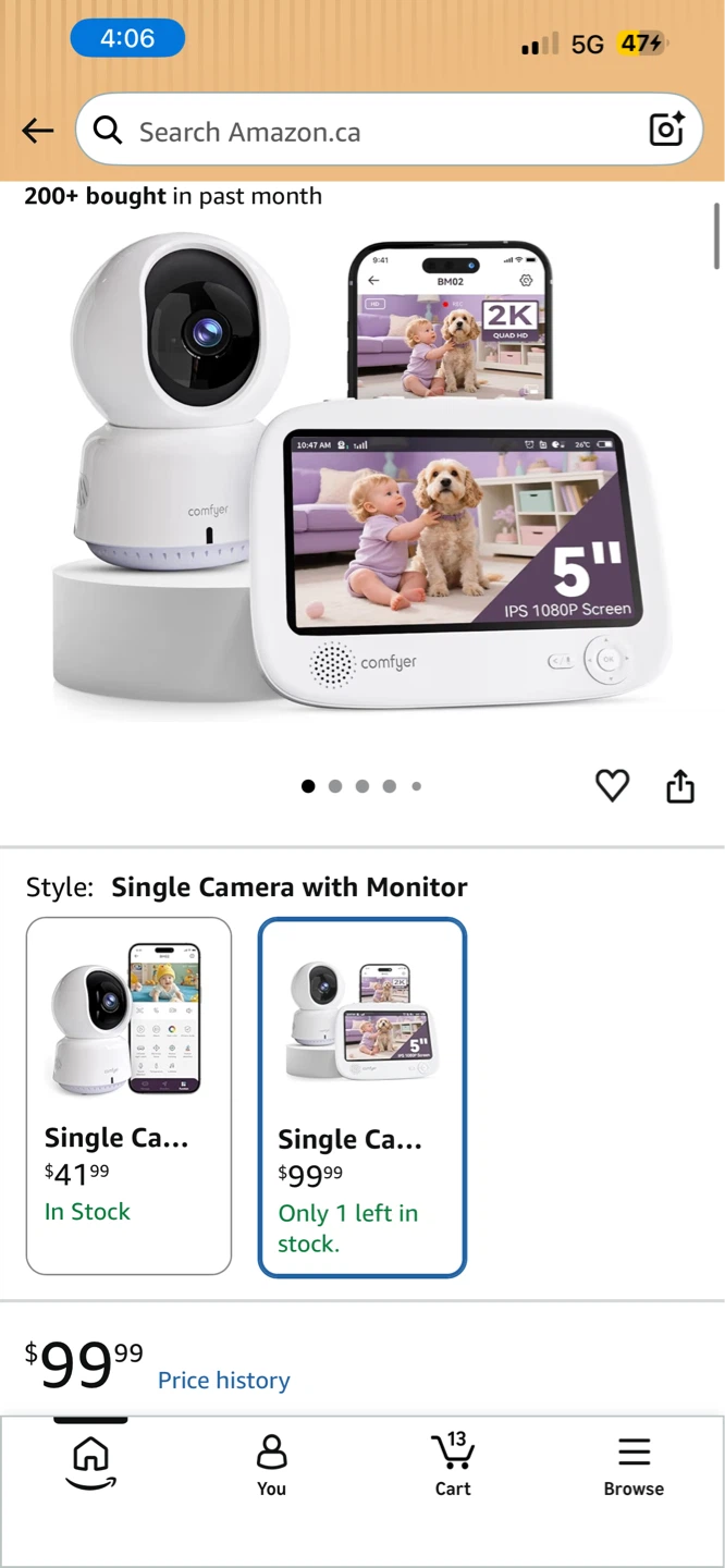 NEW Comfyfy Baby Smart WiFi Baby Monitor BM07 ⚽️ - photo 2