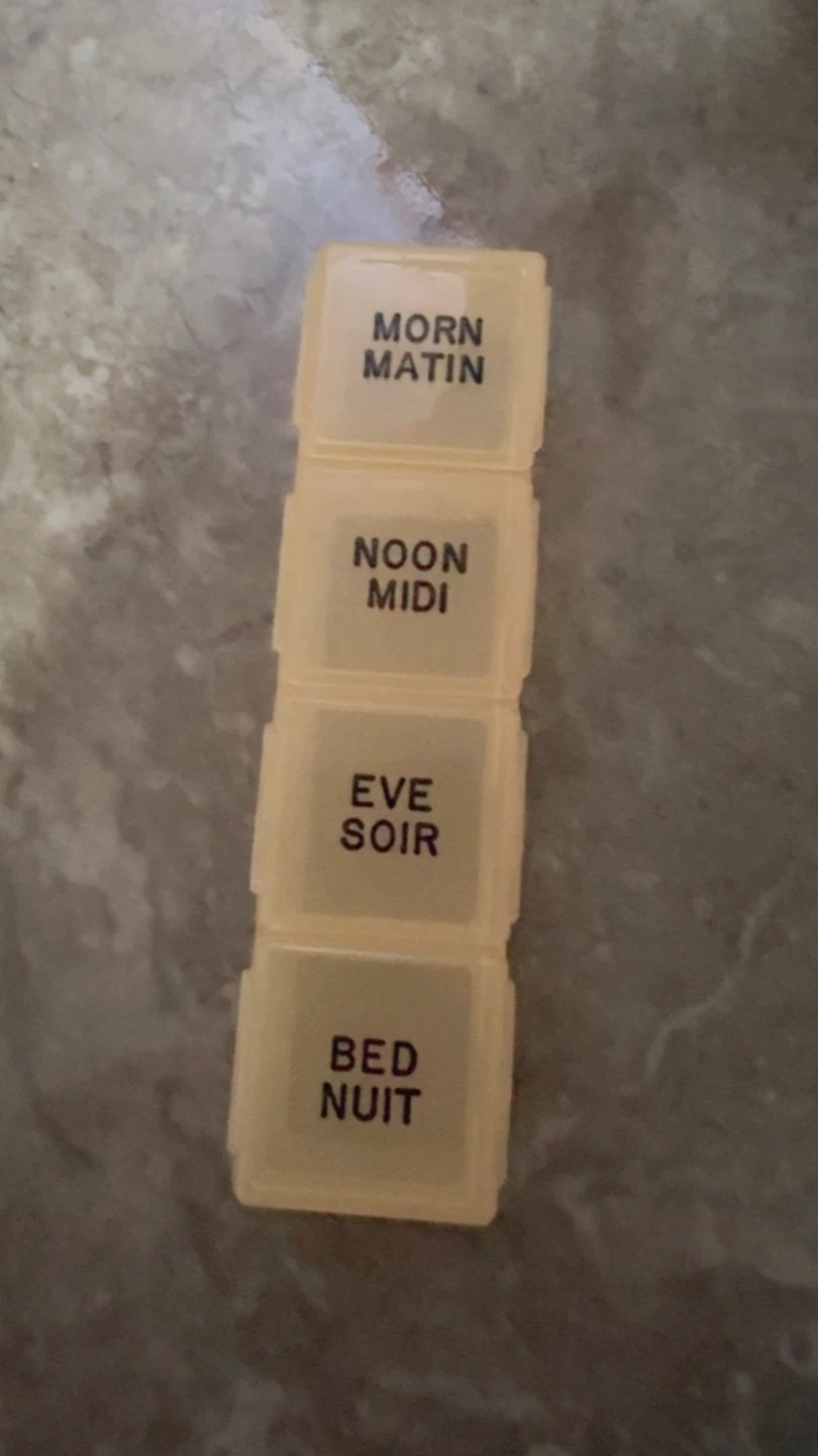 ⚽ Pill Organizer - Morn, Noon, Eve, Bed