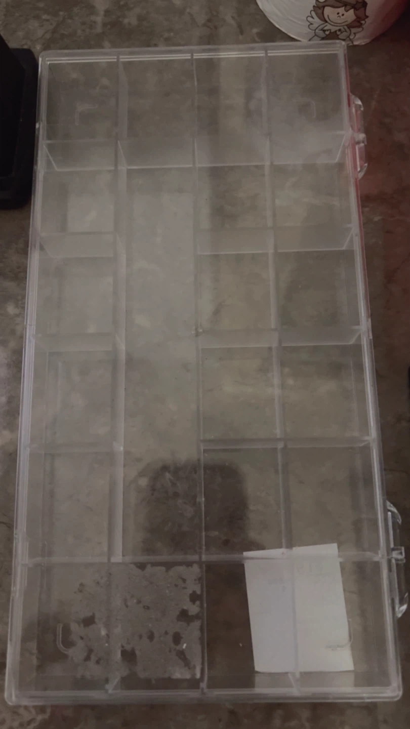 ⚽ Clear Plastic Compartment Organizer Box