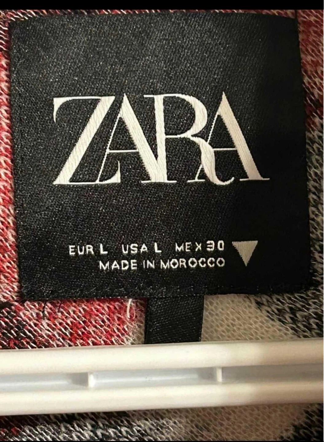 ZARA Plaid Flannel Shirt Jacket - Size L - photo 2
