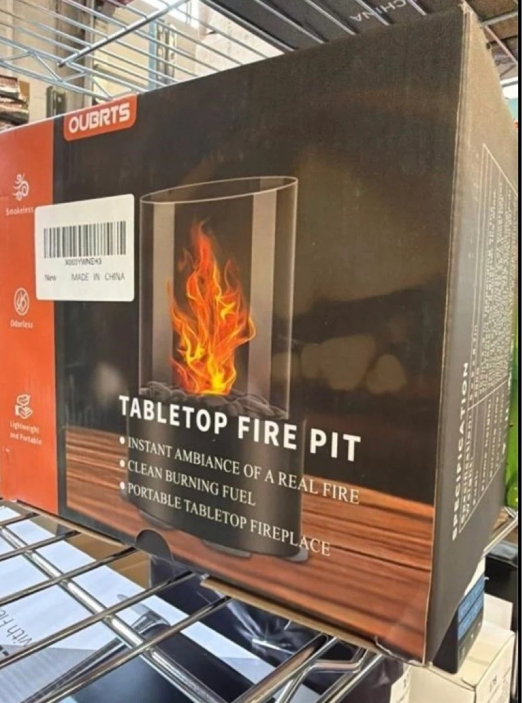 Oubrts Tabletop Fireplace