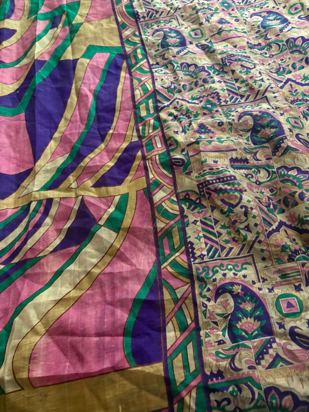 Colorful Patterned saree - photo 2