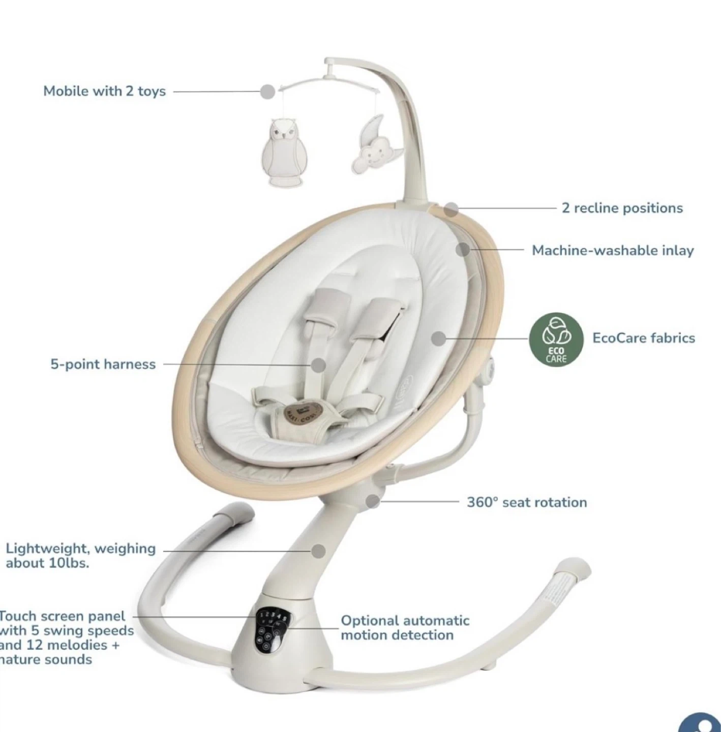 Maxi-Cosi Glider 2-in-1 Swing - photo 4