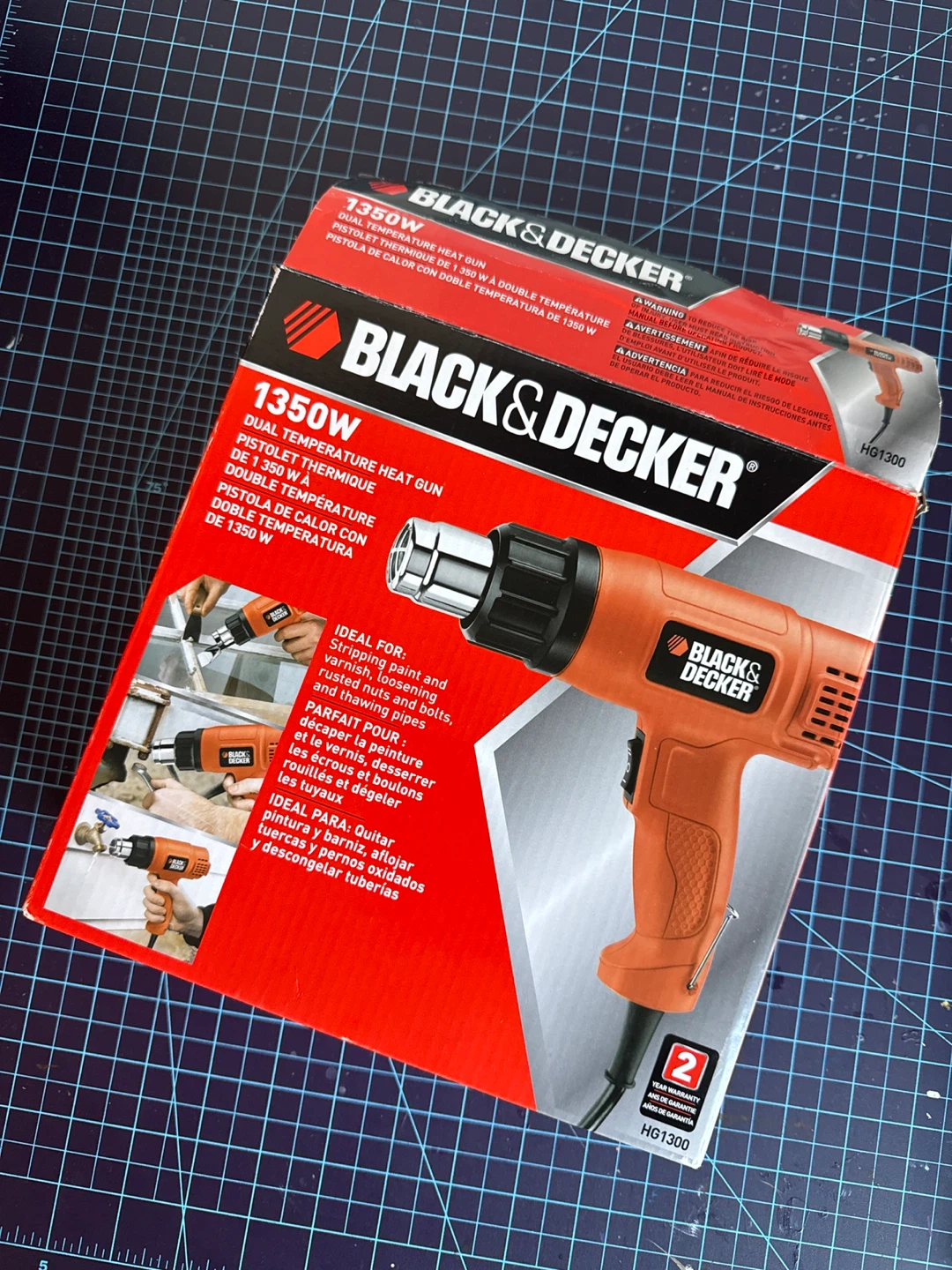 BLACK+DECKER 1350W Dual Temperature Heat Gun - photo 2