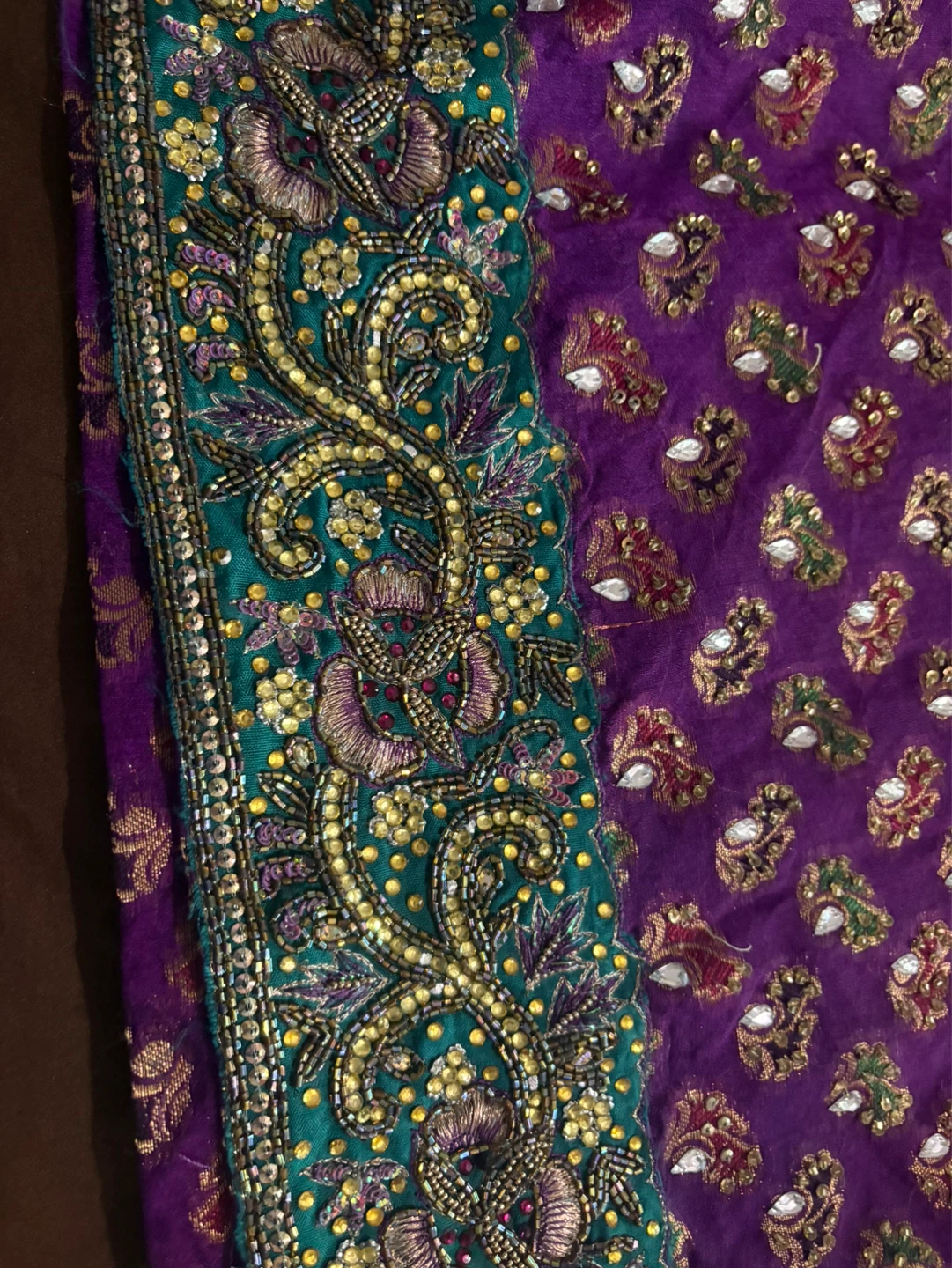 Purple Embroidered Kurti Top - photo 2