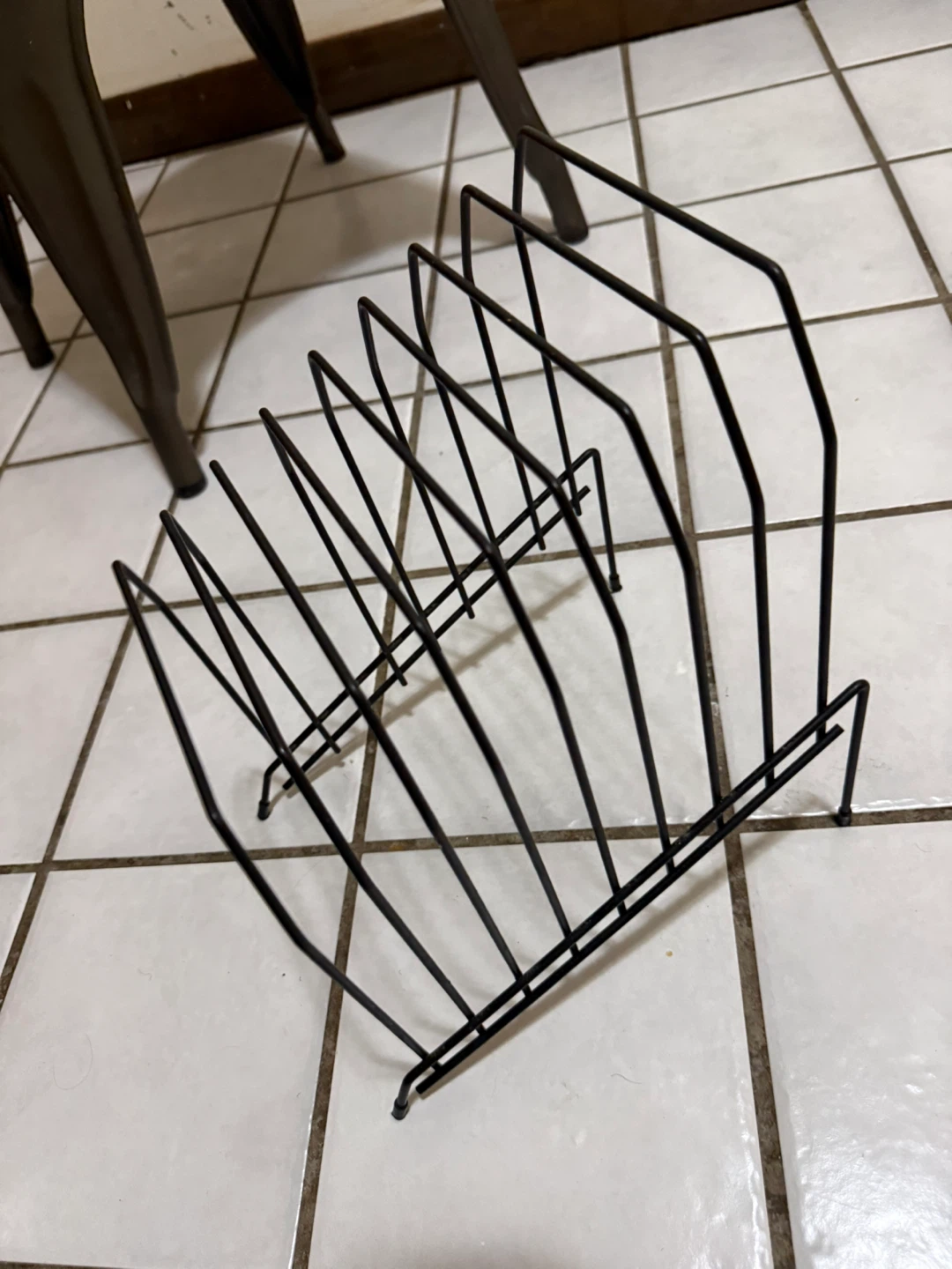 Black Metal Magazine / File Holder Rack/ Dish holder - photo 2