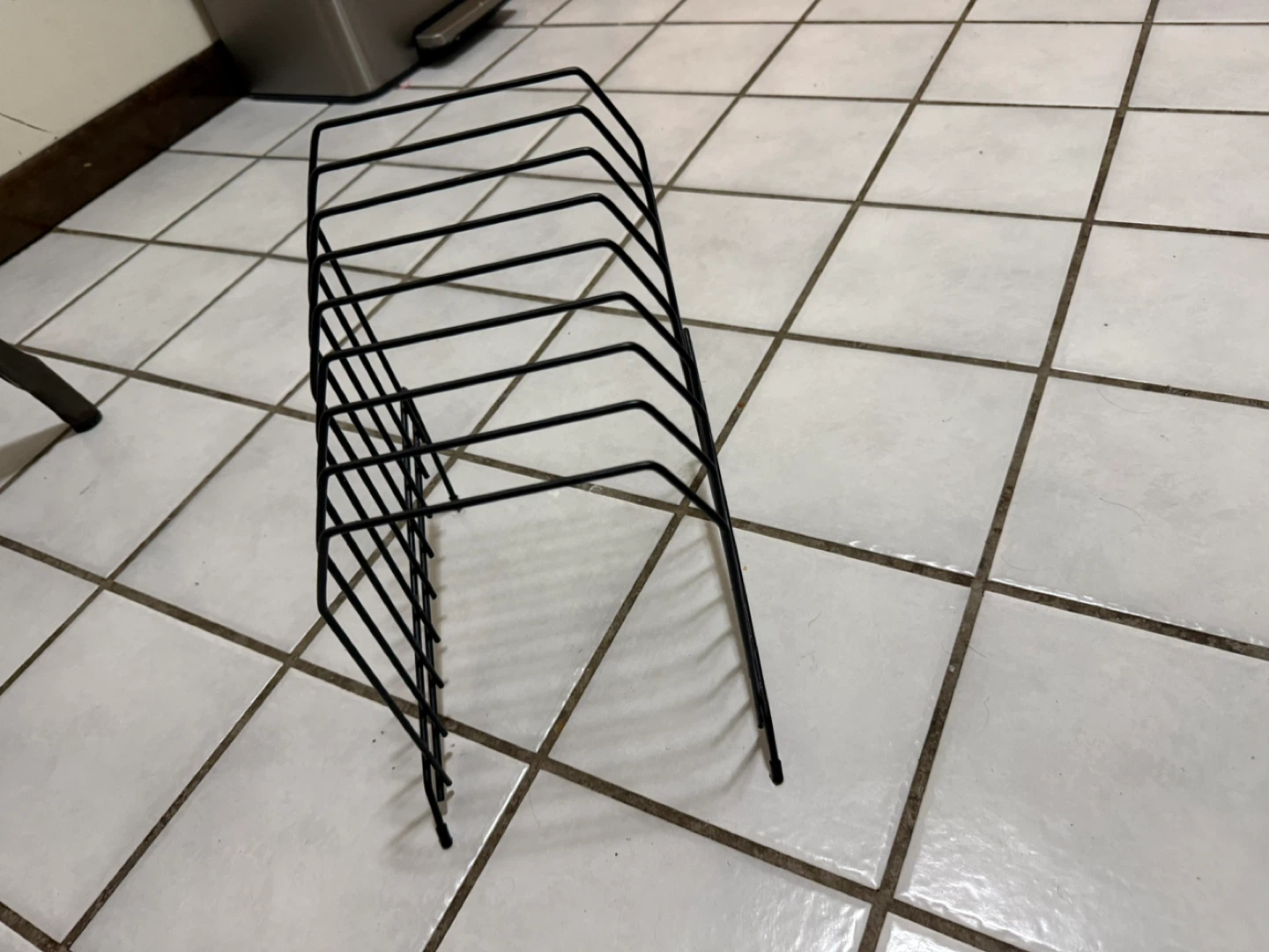 Black Metal Magazine / File Holder Rack/ Dish holder