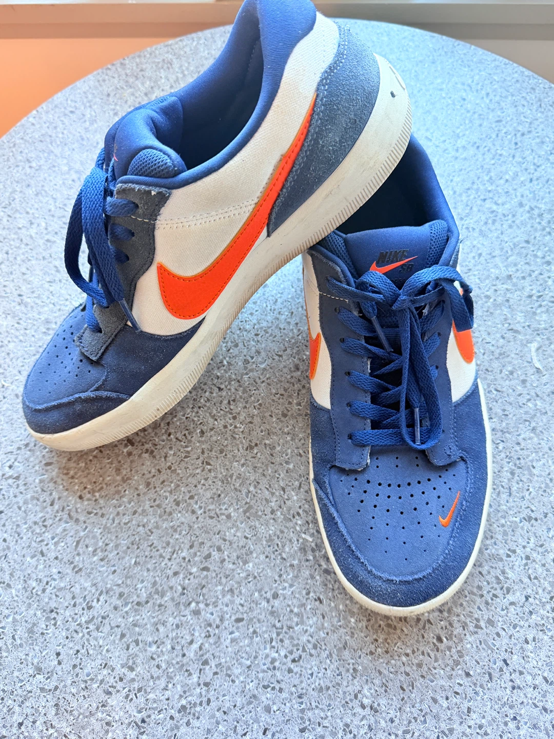 Nike SB Blue & Orange Suede Sneakers