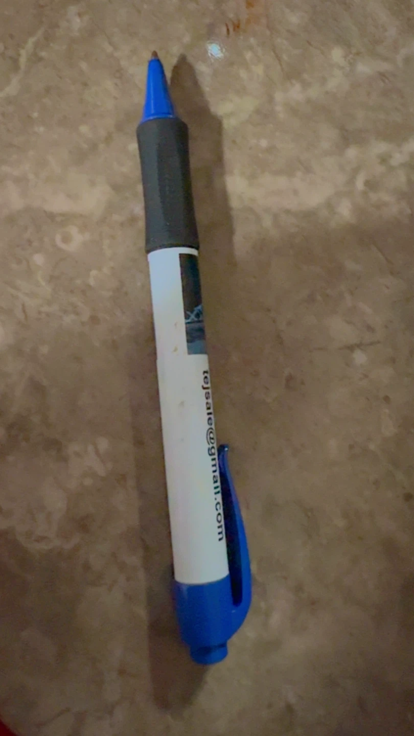 ⚽ Blue and Grey Grip Pen
