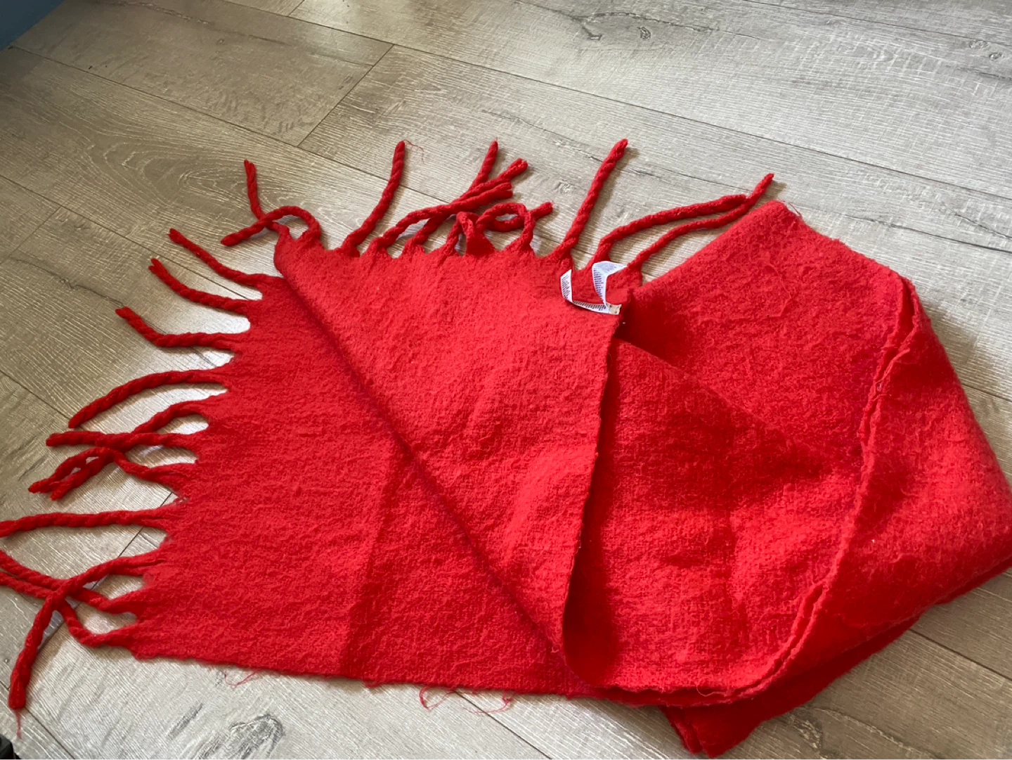 Old Navy Red Scarf with Tassels - photo 2