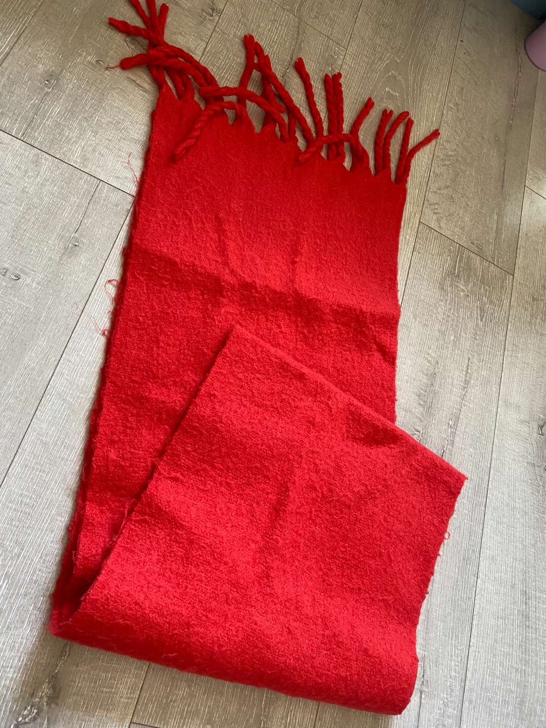 Old Navy Red Scarf with Tassels - photo 3