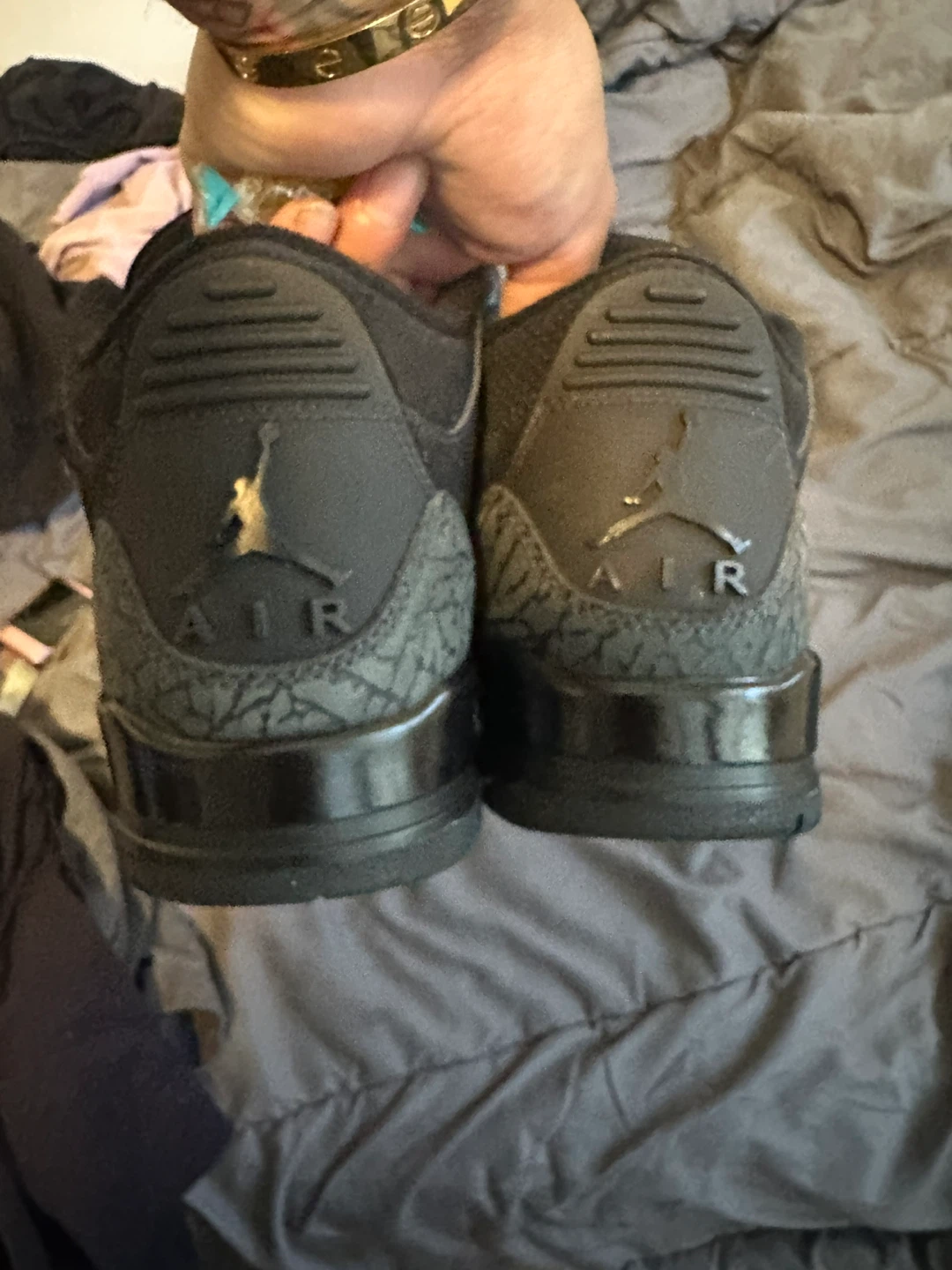 Jordan 3 Black Cat Sneakers - photo 4
