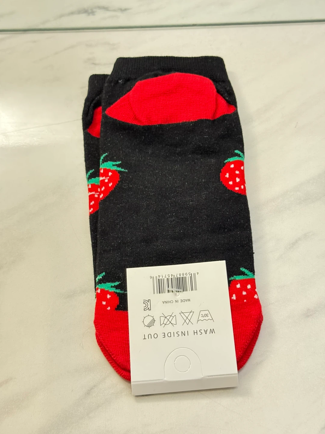 ⚽️Fashion Novelty Socks - Strawberry Labubu Design - photo 2