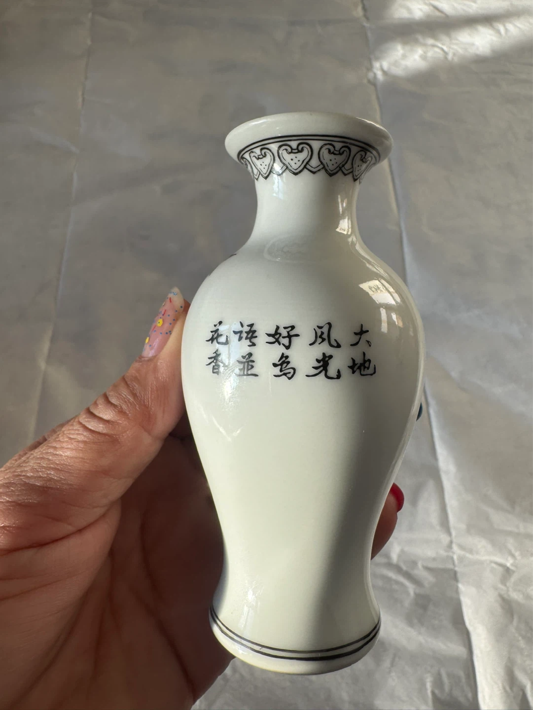 ⚽️Decorative Vase with Bird and Flower Design - photo 3