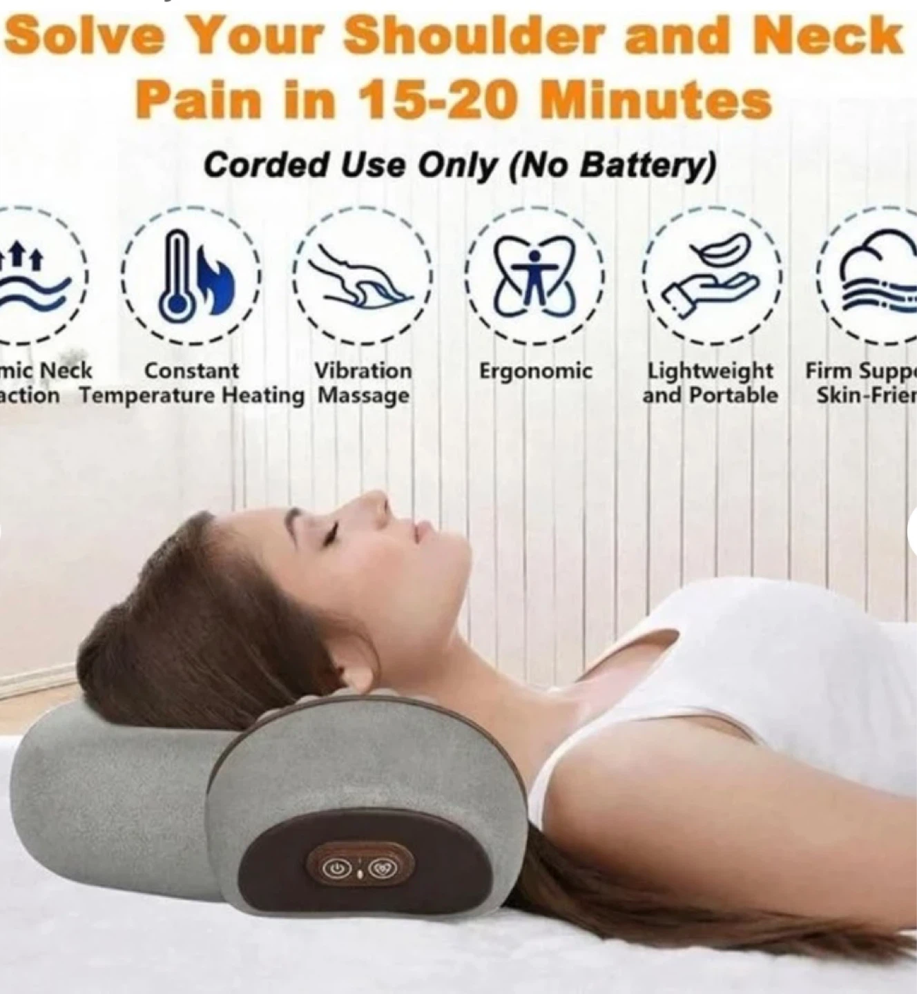 Neck Massage Pillow with Heat - photo 4