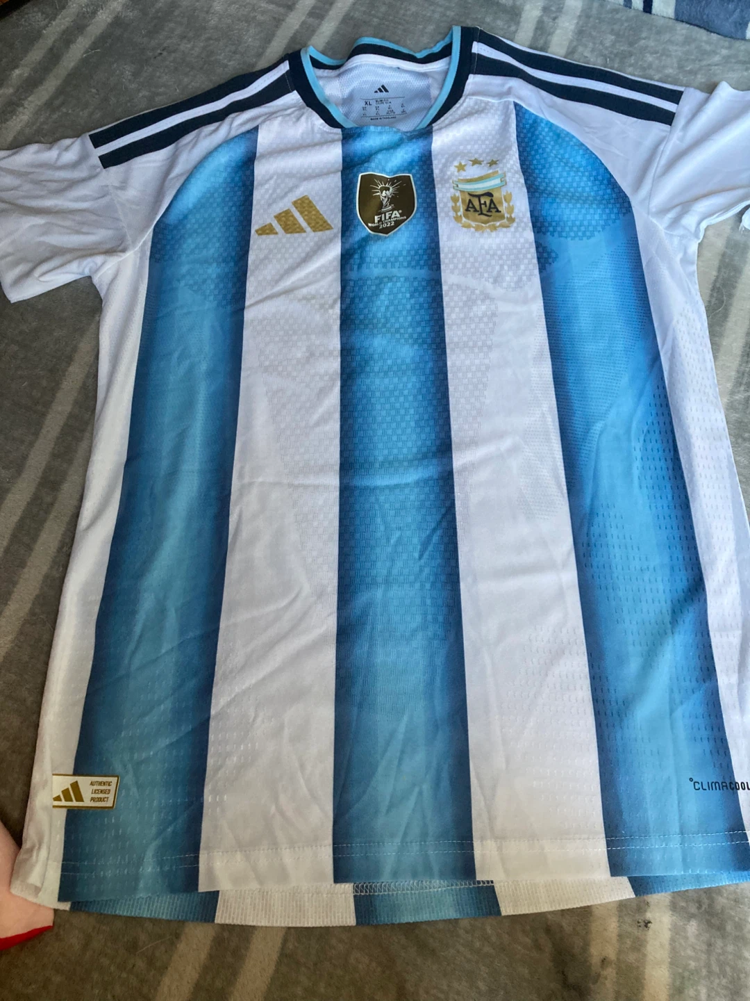Adidas Argentina 2022 World Cup Champions Soccer Jersey XL - photo 2