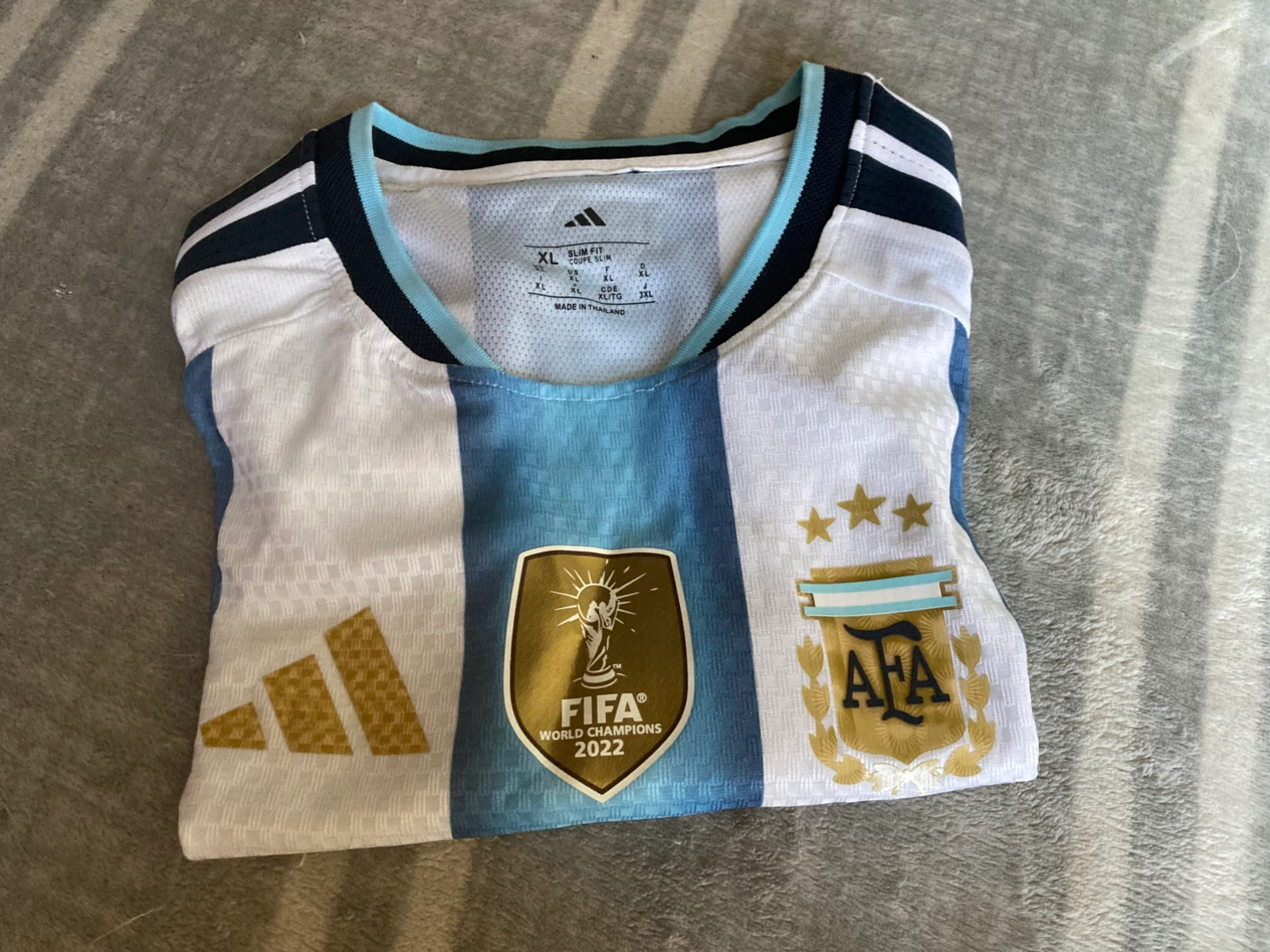Adidas Argentina 2022 World Cup Champions Soccer Jersey XL
