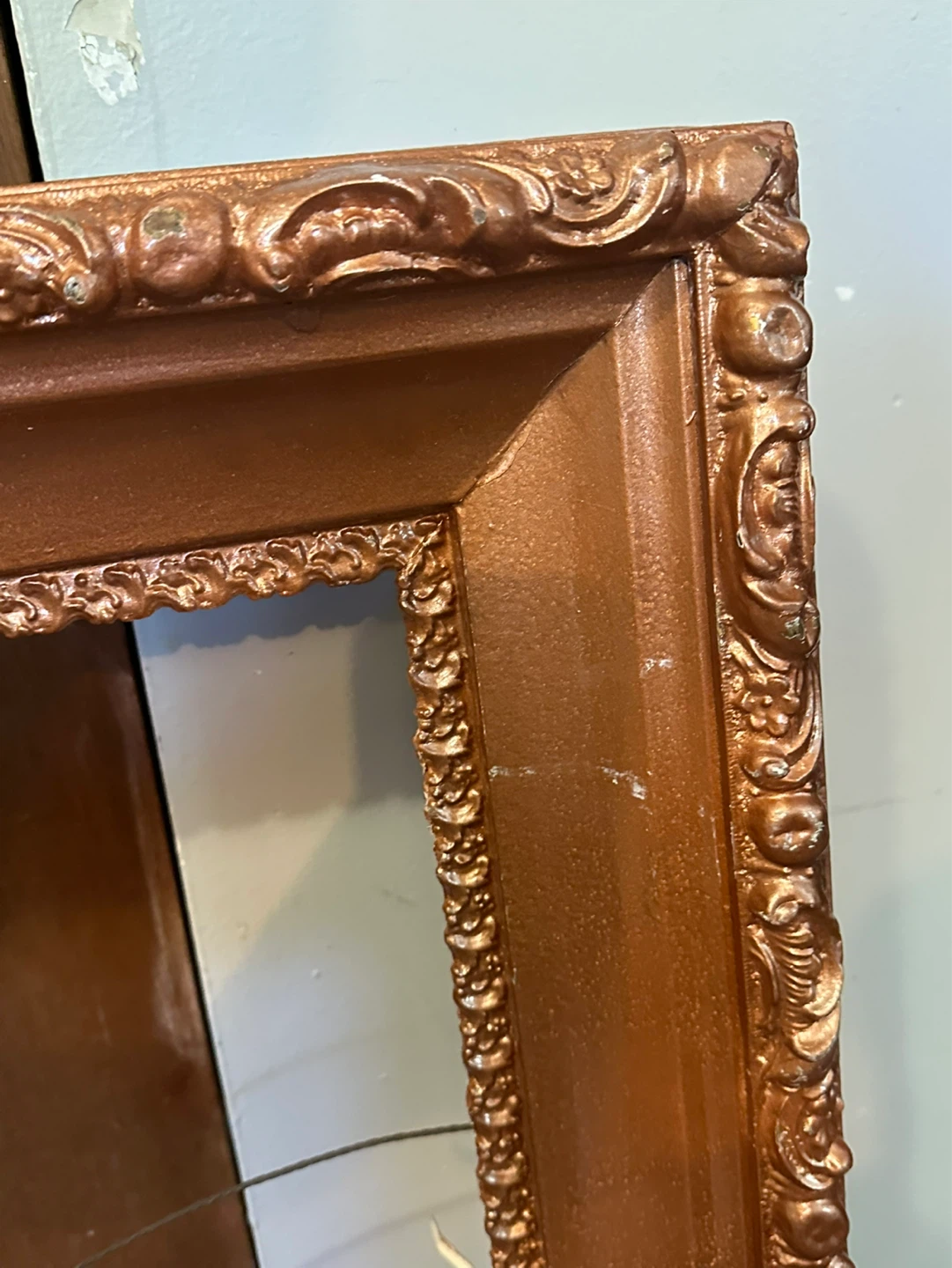 Huge 19thC Baroque Gold Gesso Picture Frame - photo 5