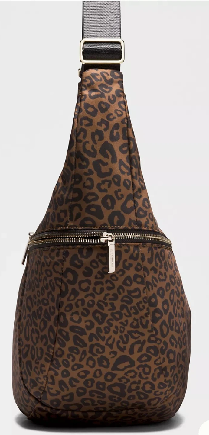 Lululemon Leopard Print large sling bag - photo 4