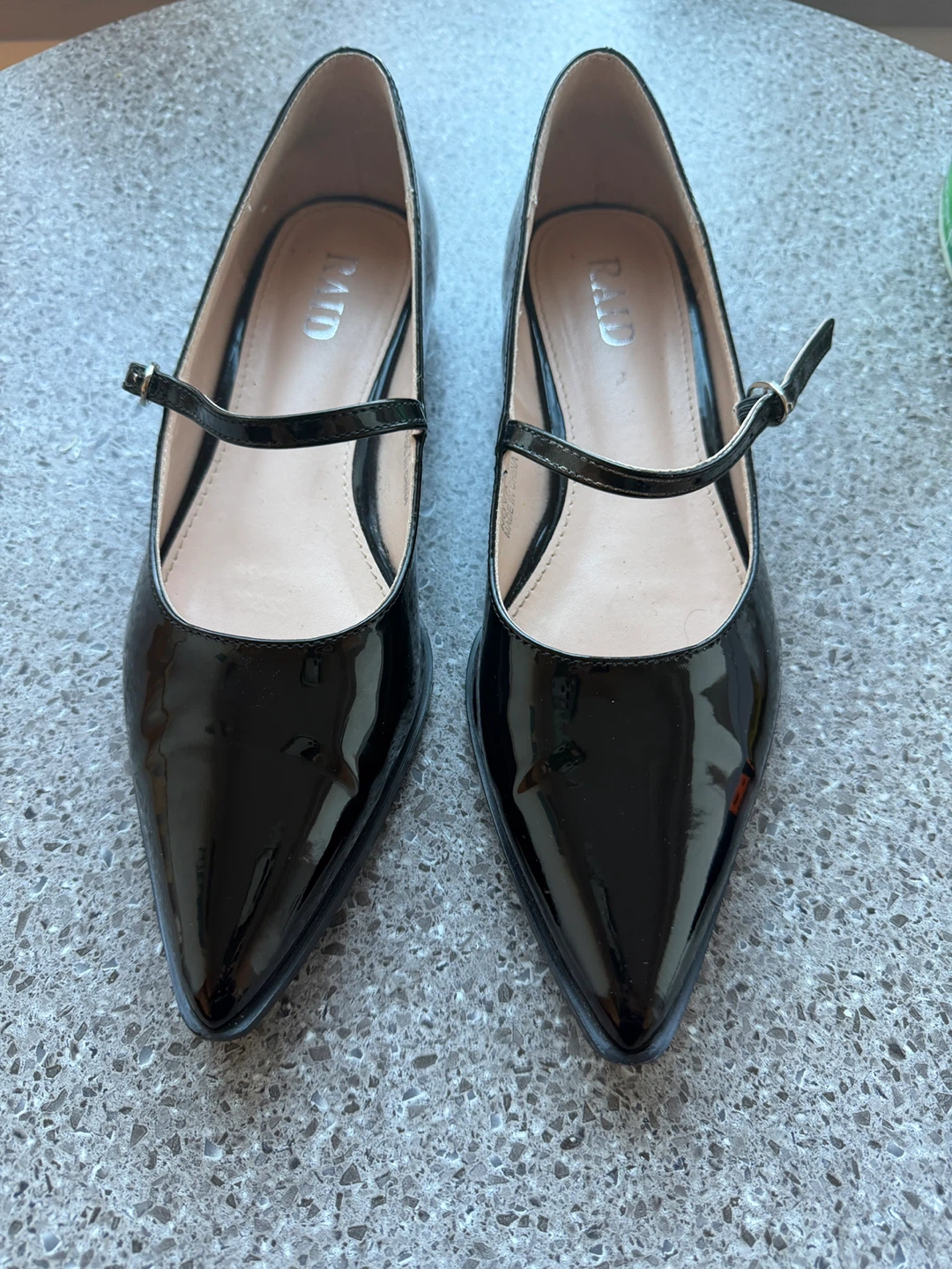 RAID Black Patent Mary Jane Shoes