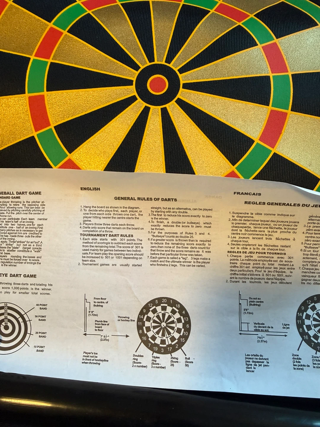 Magnet Dartboard Like New - photo 3