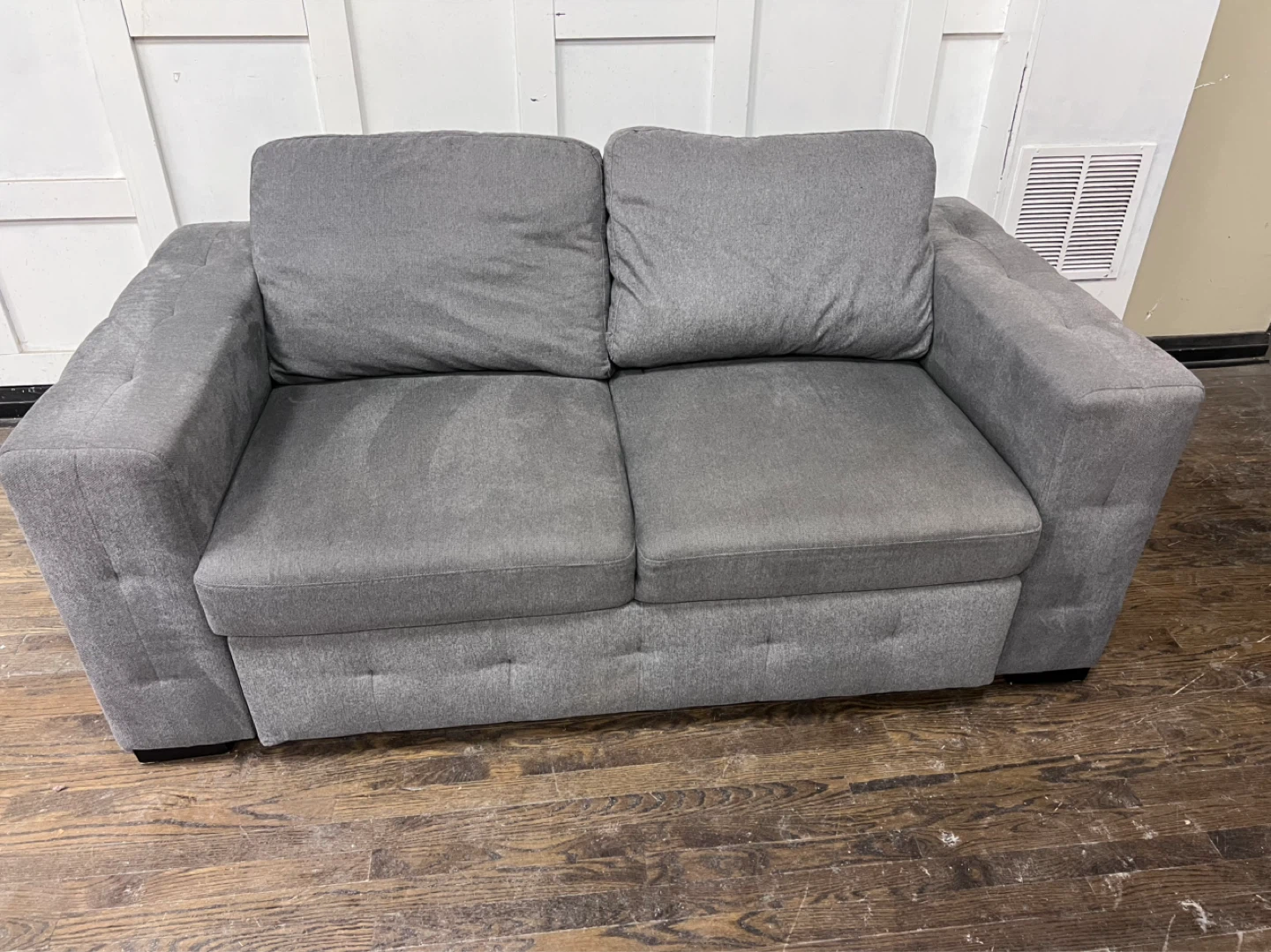 Grey Loveseat Sleeper Sofa - photo 4