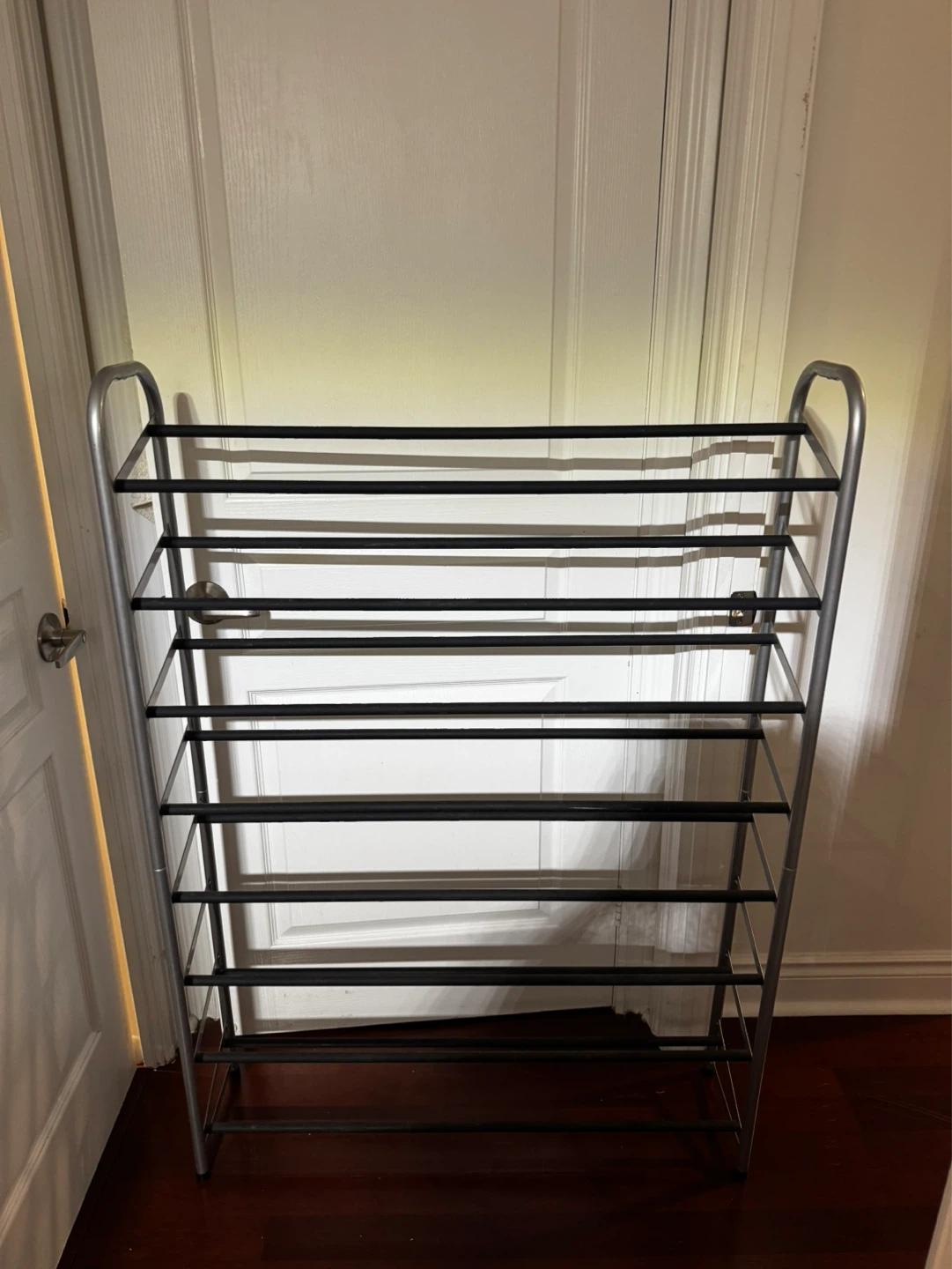 Silver 8-Tier Shoe Rack - photo 2