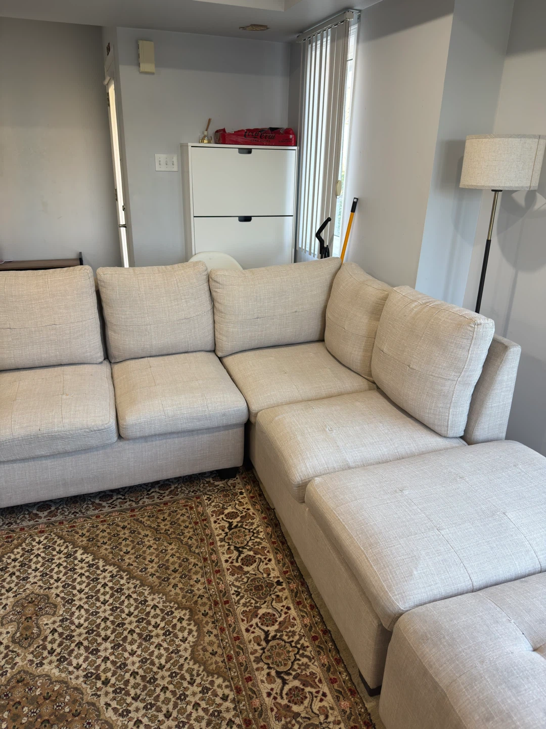 Sectional Sofa with Chaise and Ottoman