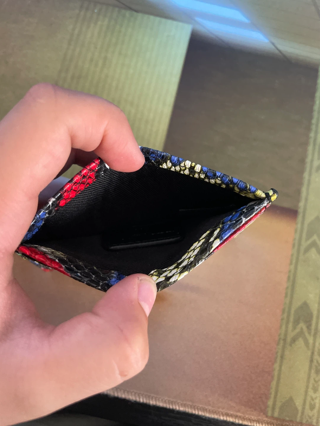 Multicolour Snake Print Card Holder - photo 2