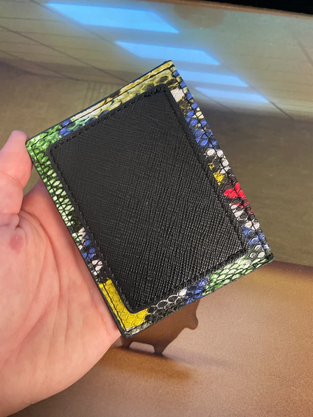 Multicolour Snake Print Card Holder - photo 3