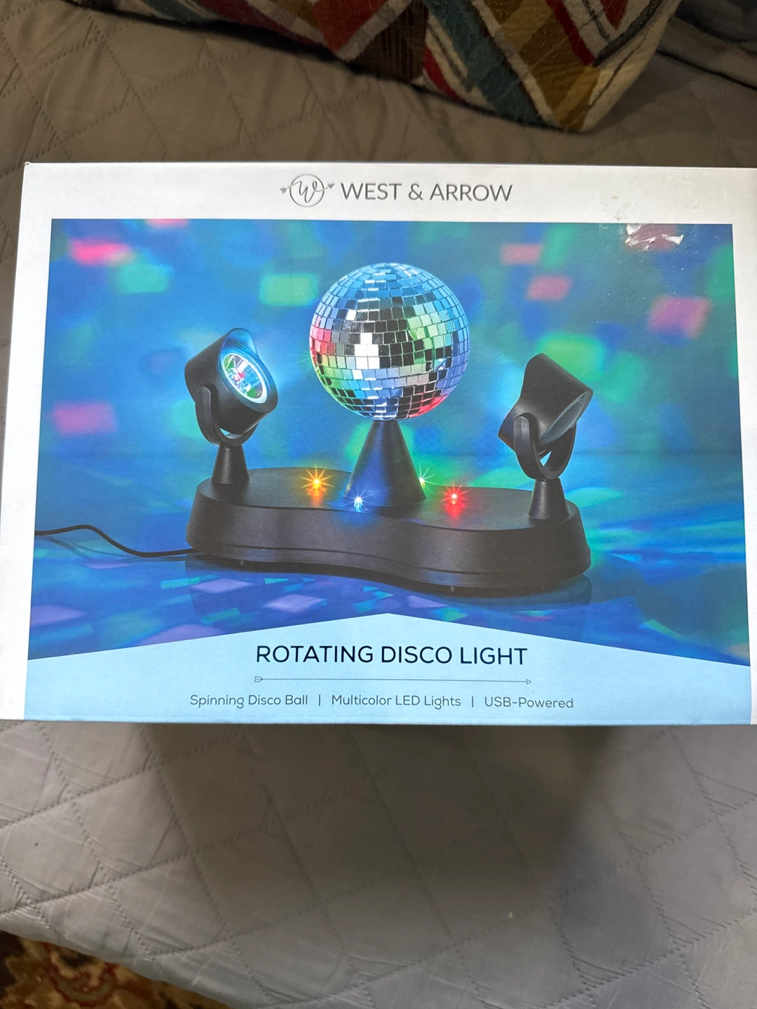 ⚽ West & Arrow Rotating Disco Light with Multicolor LED Lights