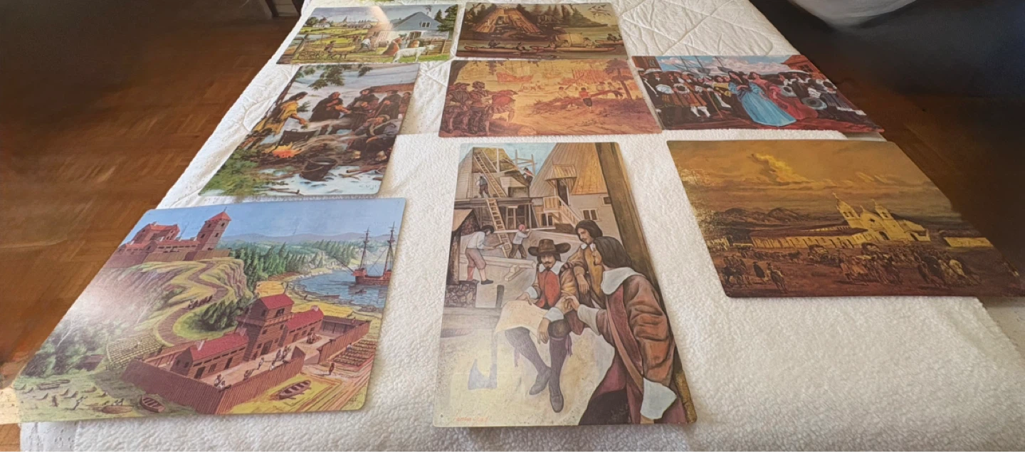 Vintage - Life in Early North America Educational Prints ⚽️ - photo 3