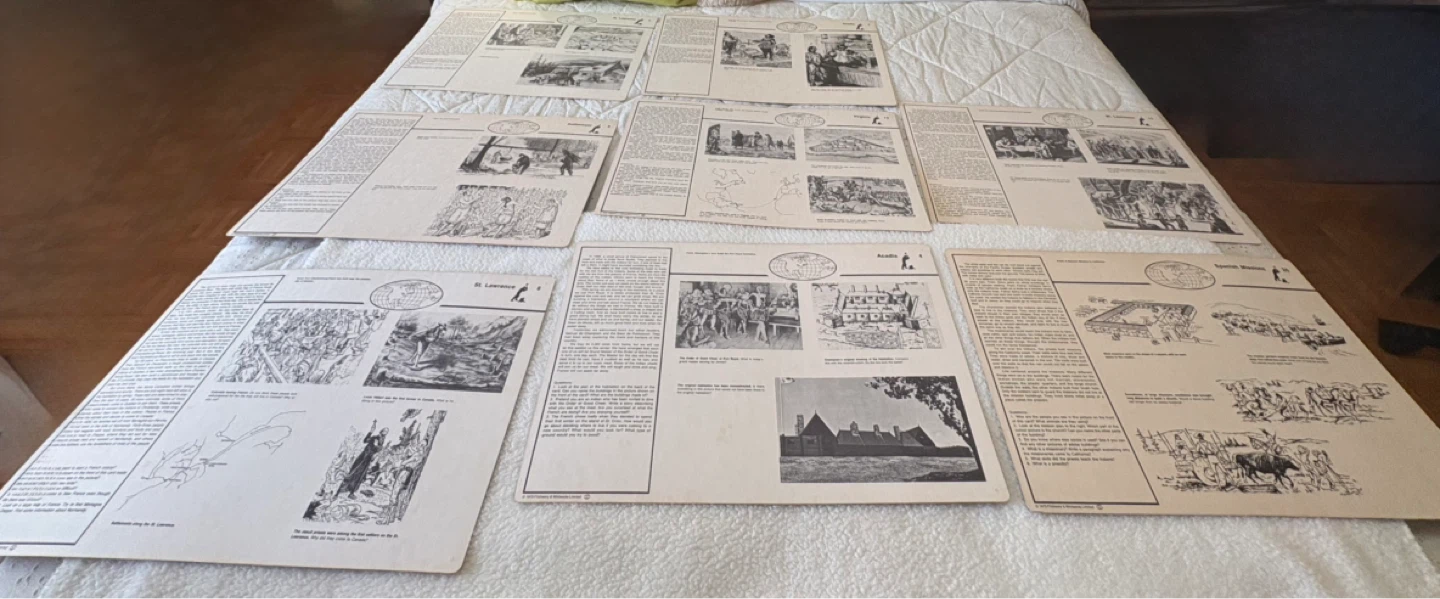 Vintage - Life in Early North America Educational Prints ⚽️ - photo 4