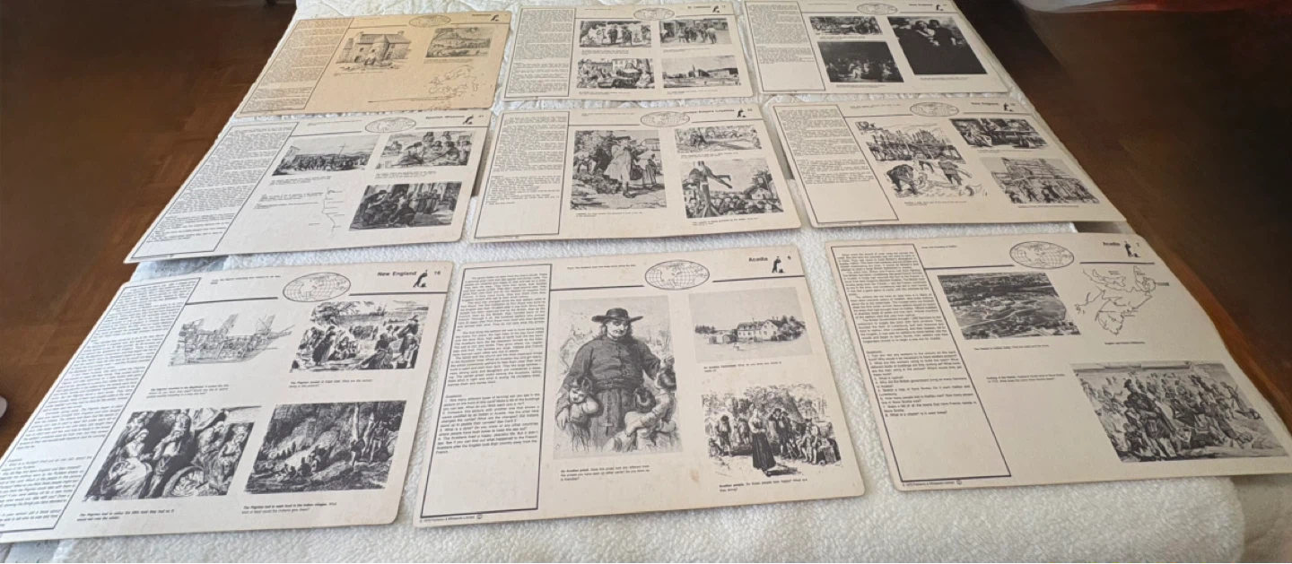 Vintage - Life in Early North America Educational Prints ⚽️ - photo 2