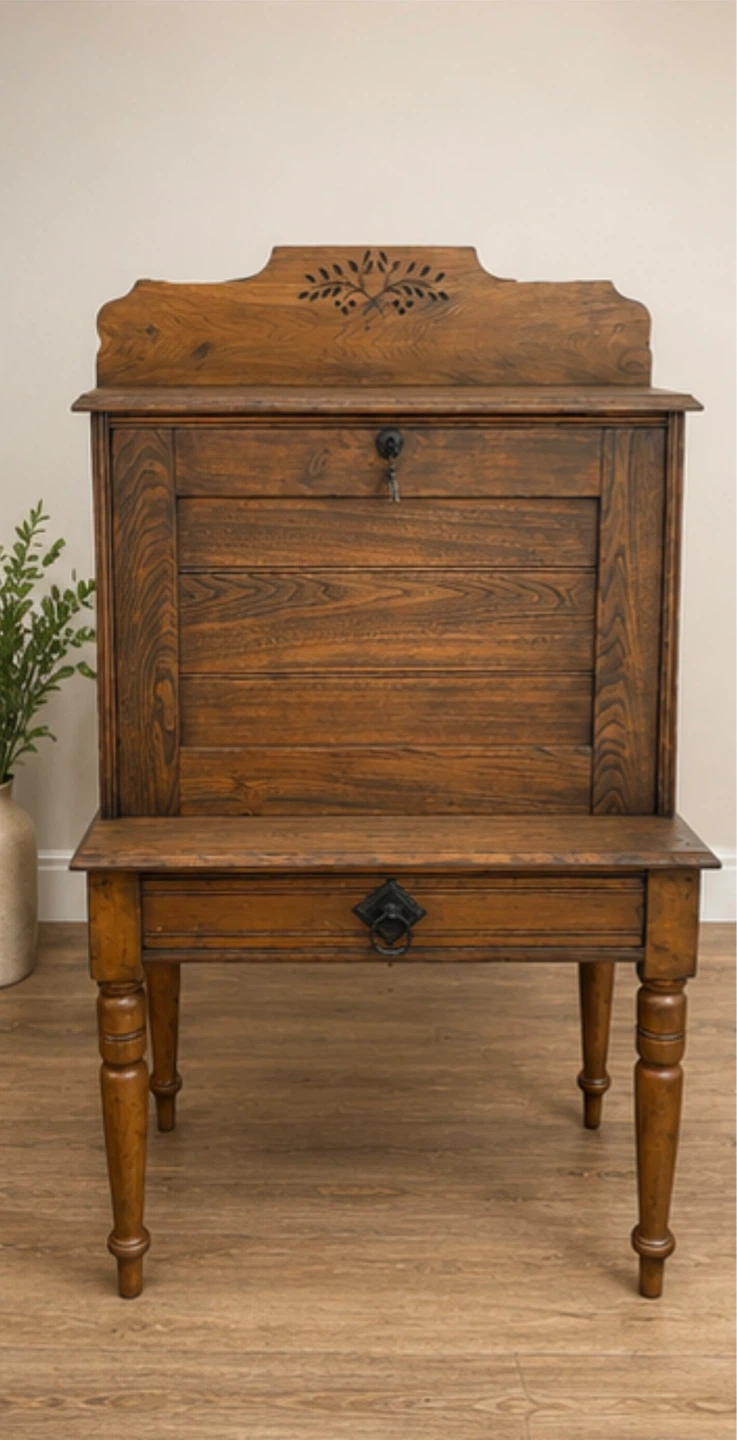 Antique Refinished Secretary Desk