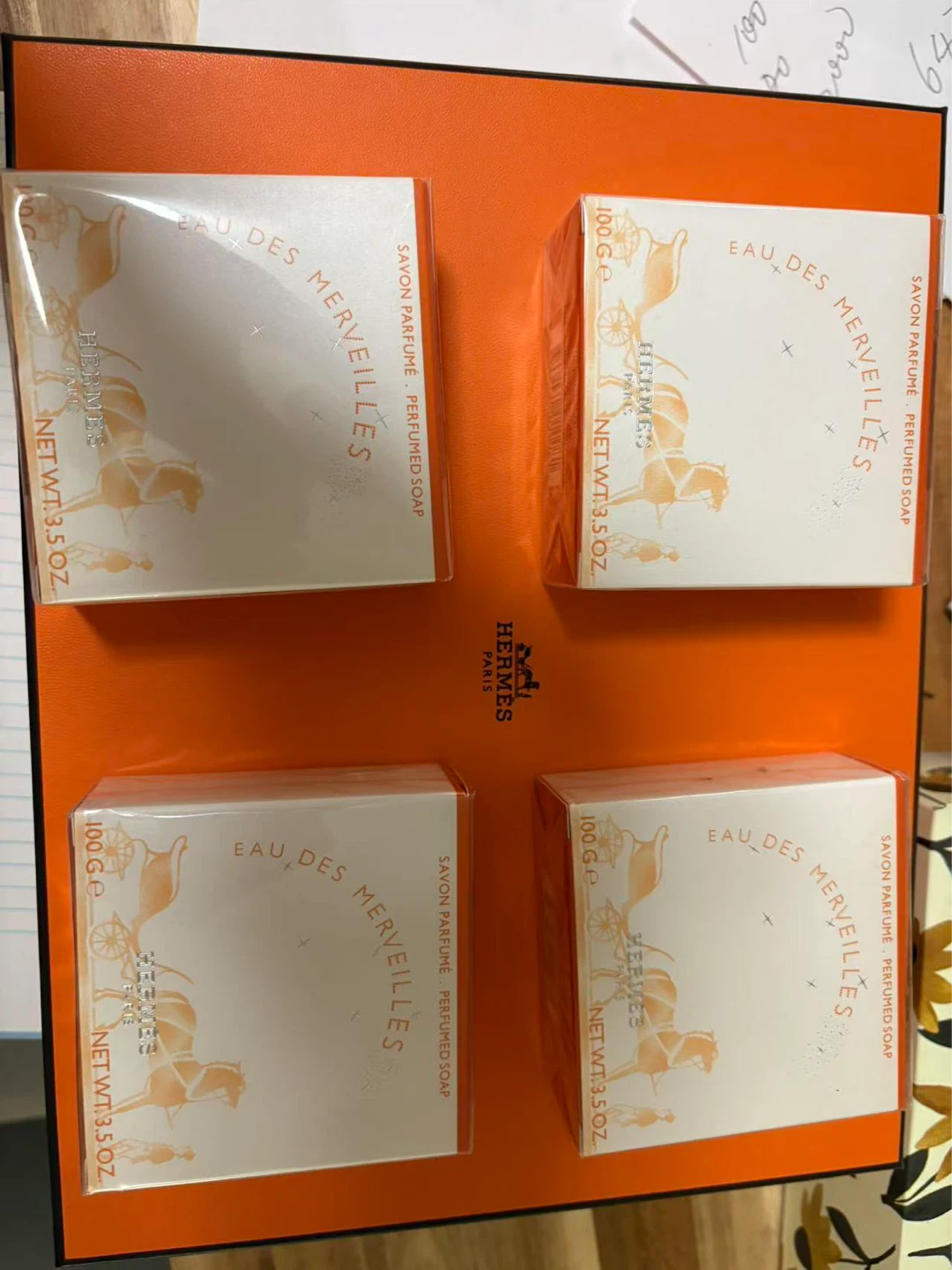 Hermès Eau des Merveilles Perfumed Soap Set (4 bars)