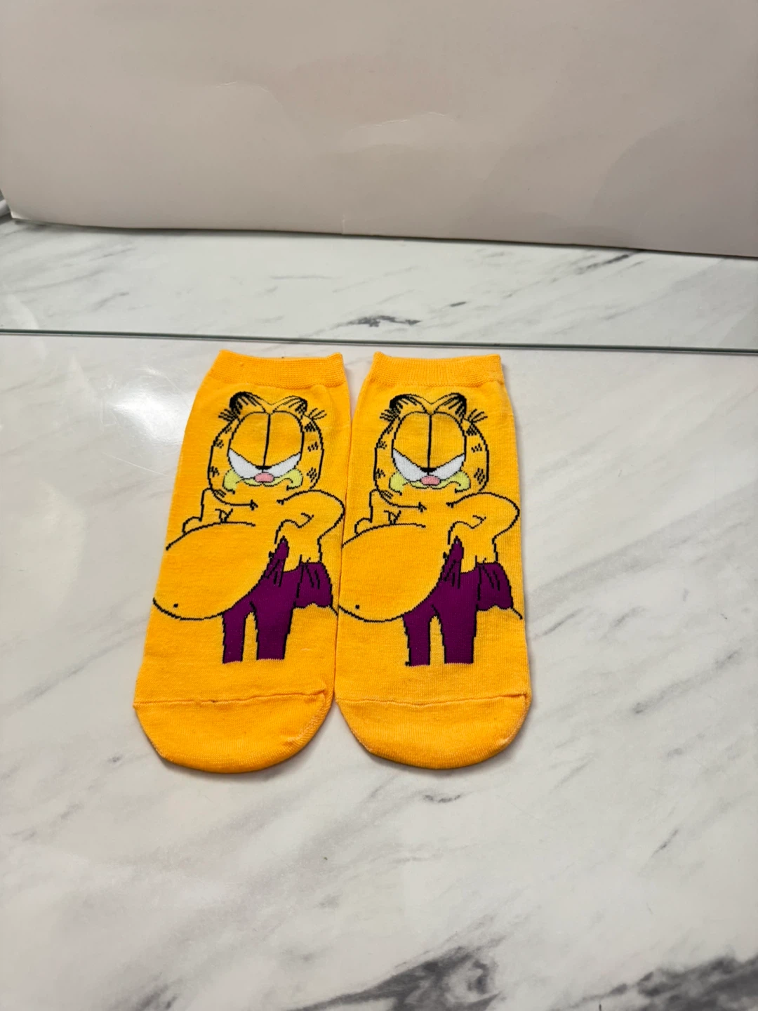 ⚽️Garfield Orange Ankle Socks