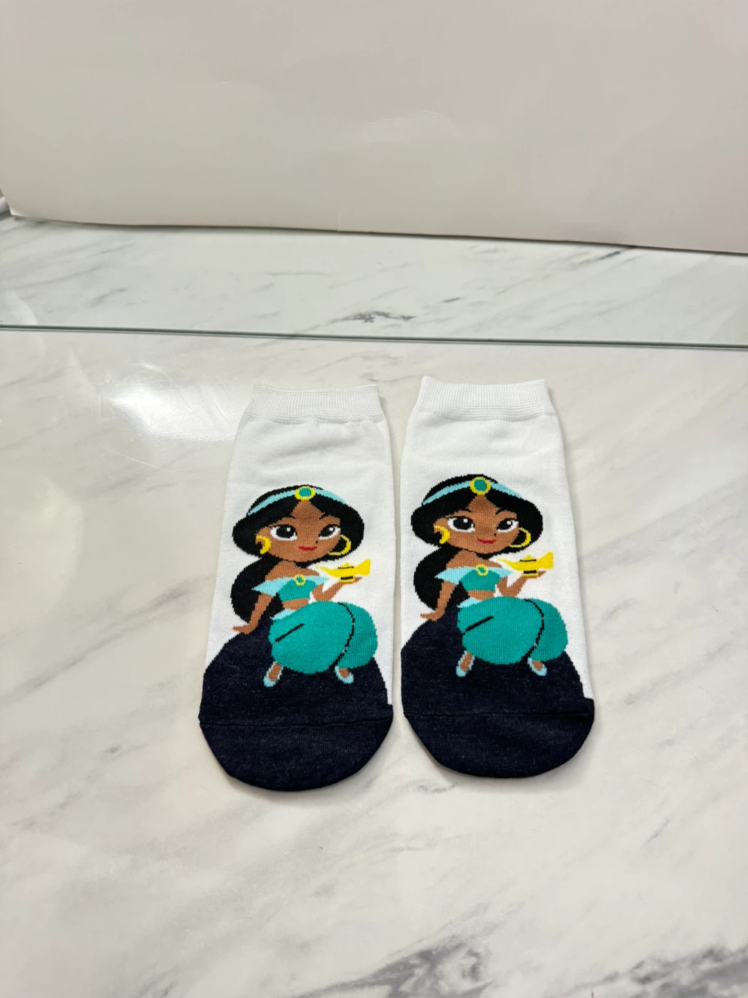 ⚽️White Disney Jasmine Socks