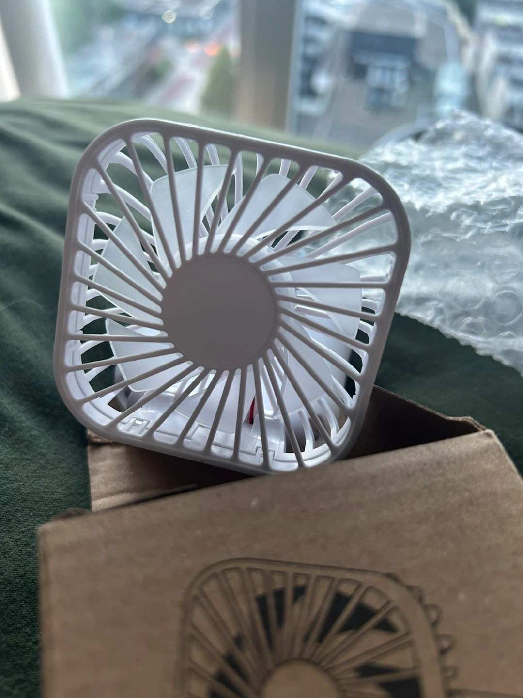 WHIRLWIND Mini Folding Rechargeable Fan with Lanyard