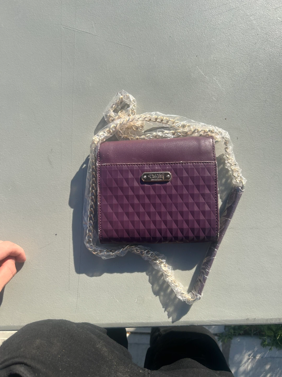 Purple Dolce Vita Crossbody Bag leather - photo 3